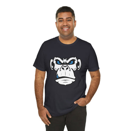 Monkeyface Unisex T-Shirt - Fierce Edgy Gorilla Tee, Angry Ape Graphic, Punk Rock Metal Style Monkey Tshirt