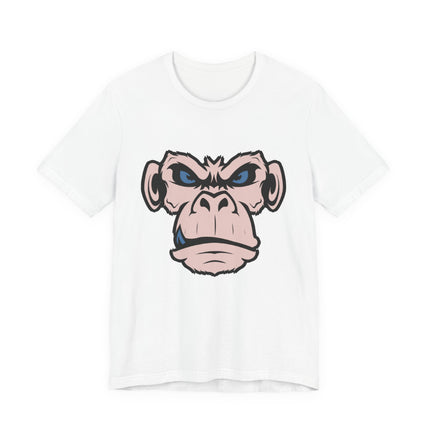 Monkeyface Unisex T-Shirt - Fierce Edgy Gorilla Tee, Angry Ape Graphic, Punk Rock Metal Style Monkey Tshirt