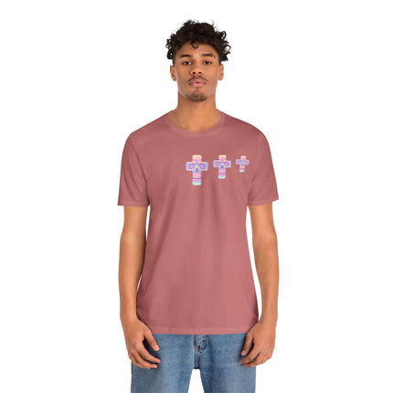 Pastel Skullface Unisex T-Shirt -  Cross Punk Rock Metal Tshirt