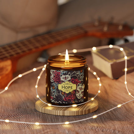 Kitsune Whispers Soy Candle - Amber Jar with Lid 4oz/9oz