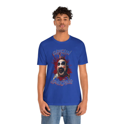 Captain Spaulding Unisex T-Shirt – Cult Movie Graphic Tee for Horror, Rock, Metal & Alternative Fashion Fans
