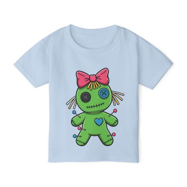Pinsy Girl Voodoo Doll Toddler T-shirt – Funky & Unique Kawaii Graphic Tee for Toddlers & Little Kids (2T-6T) – Multi-Color Options