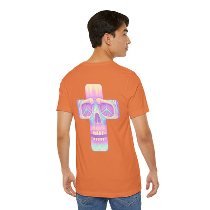 Pastel Skullface Unisex T-Shirt -  Cross Punk Rock Metal Tshirt