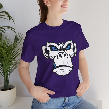 Monkeyface Unisex T-Shirt - Fierce Edgy Gorilla Tee, Angry Ape Graphic, Punk Rock Metal Style Monkey Tshirt