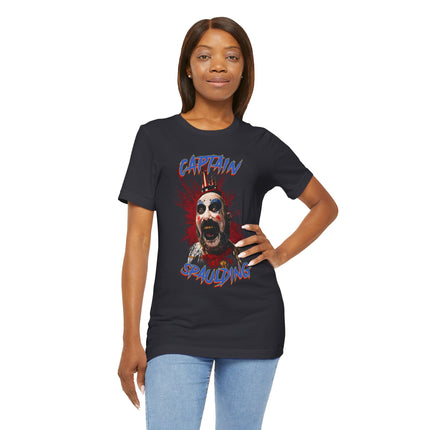 Captain Spaulding Unisex T-Shirt – Cult Movie Graphic Tee for Horror, Rock, Metal & Alternative Fashion Fans
