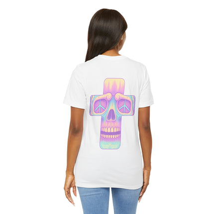 Pastel Skullface Unisex T-Shirt -  Cross Punk Rock Metal Tshirt