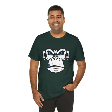Monkeyface Unisex T-Shirt - Fierce Edgy Gorilla Tee, Angry Ape Graphic, Punk Rock Metal Style Monkey Tshirt