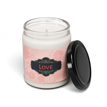 Blushing Blossoms Soy Candle - Clear Jar with Lid 9oz