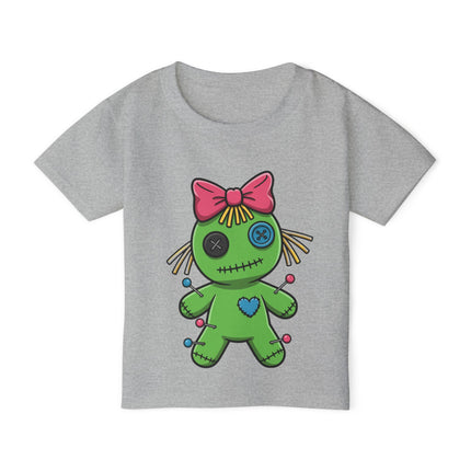 Pinsy Girl Voodoo Doll Toddler T-shirt – Funky & Unique Kawaii Graphic Tee for Toddlers & Little Kids (2T-6T) – Multi-Color Options