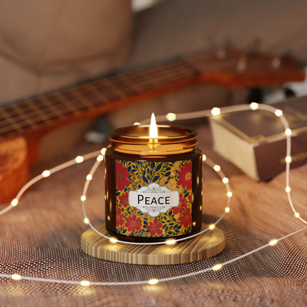 Saffron Sky Soy Candle - Amber Jar with Lid 4oz/9oz