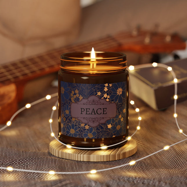 Royal Flowers Soy Candle - Clear Jar with Lid 9oz/4oz