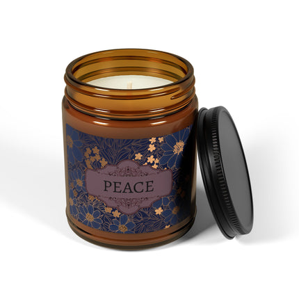 Royal Flowers Soy Candle - Clear Jar with Lid 9oz/4oz