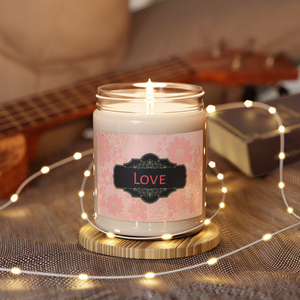 Blushing Blossoms Soy Candle - Clear Jar with Lid 9oz