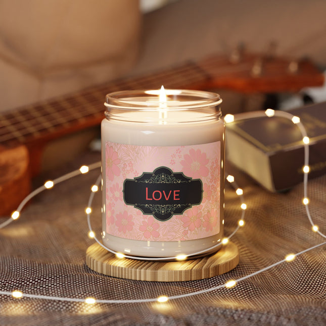 Blushing Blossoms Soy Candle - Clear Jar with Lid 9oz