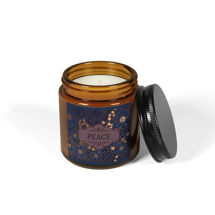Royal Flowers Soy Candle - Clear Jar with Lid 9oz/4oz