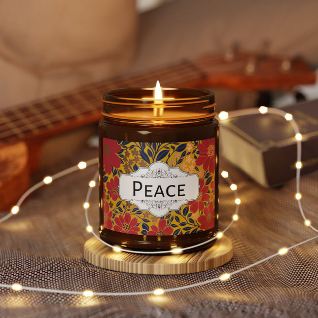 Saffron Sky Soy Candle - Amber Jar with Lid 4oz/9oz