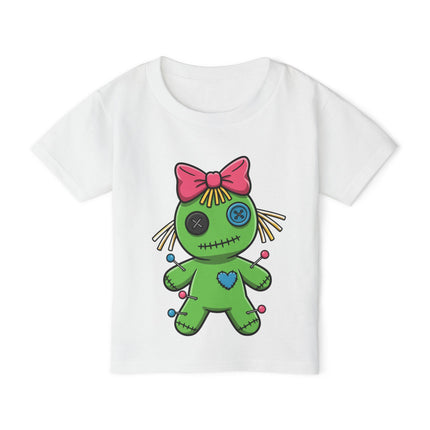Pinsy Girl Voodoo Doll Toddler T-shirt – Funky & Unique Kawaii Graphic Tee for Toddlers & Little Kids (2T-6T) – Multi-Color Options