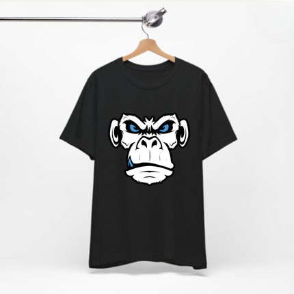 Monkeyface Unisex T-Shirt - Fierce Edgy Gorilla Tee, Angry Ape Graphic, Punk Rock Metal Style Monkey Tshirt