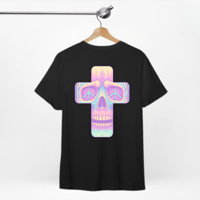 Pastel Skullface Unisex T-Shirt -  Cross Punk Rock Metal Tshirt