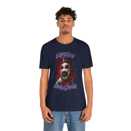 Captain Spaulding Unisex T-Shirt – Cult Movie Graphic Tee for Horror, Rock, Metal & Alternative Fashion Fans