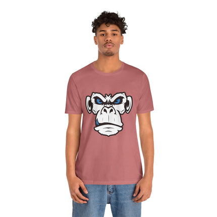 Monkeyface Unisex T-Shirt - Fierce Edgy Gorilla Tee, Angry Ape Graphic, Punk Rock Metal Style Monkey Tshirt