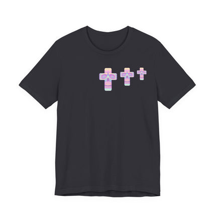 Pastel Skullface Unisex T-Shirt -  Cross Punk Rock Metal Tshirt