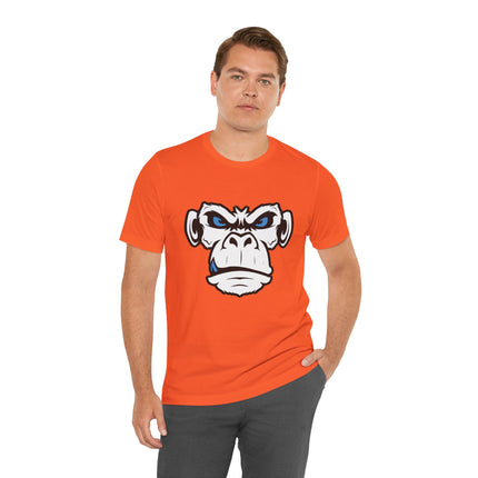 Monkeyface Unisex T-Shirt - Fierce Edgy Gorilla Tee, Angry Ape Graphic, Punk Rock Metal Style Monkey Tshirt