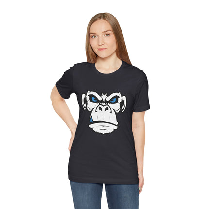 Monkeyface Unisex T-Shirt - Fierce Edgy Gorilla Tee, Angry Ape Graphic, Punk Rock Metal Style Monkey Tshirt