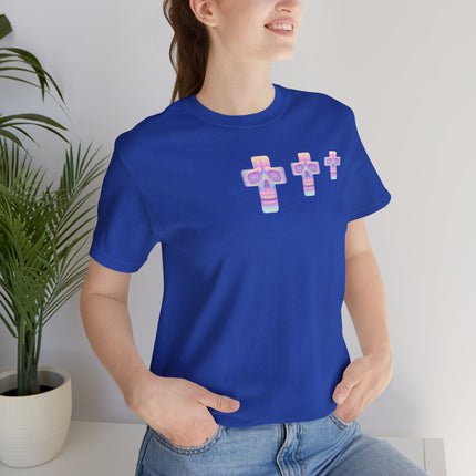 Pastel Skullface Unisex T-Shirt -  Cross Punk Rock Metal Tshirt