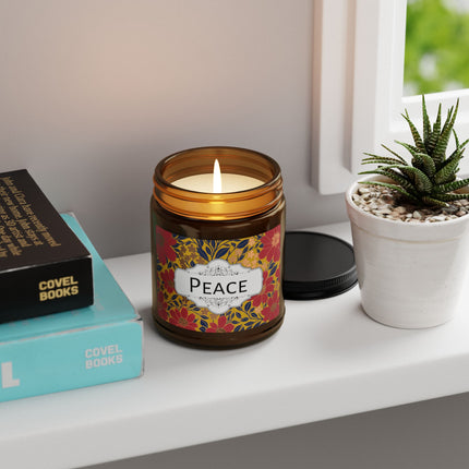 Saffron Sky Soy Candle - Amber Jar with Lid 4oz/9oz