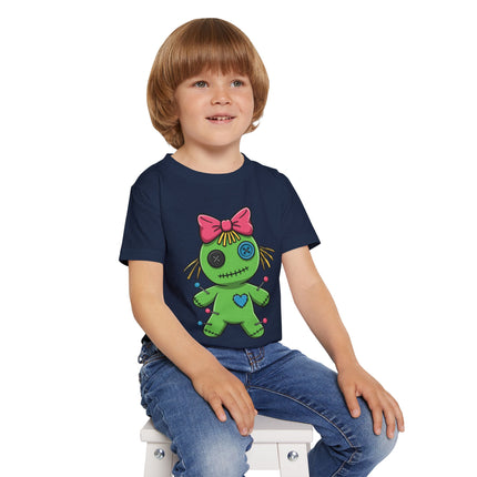 Pinsy Girl Voodoo Doll Toddler T-shirt – Funky & Unique Kawaii Graphic Tee for Toddlers & Little Kids (2T-6T) – Multi-Color Options