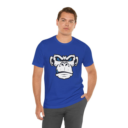 Monkeyface Unisex T-Shirt - Fierce Edgy Gorilla Tee, Angry Ape Graphic, Punk Rock Metal Style Monkey Tshirt