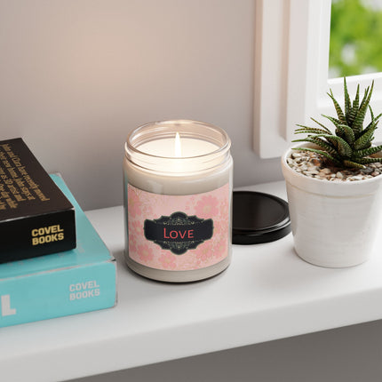 Blushing Blossoms Soy Candle - Clear Jar with Lid 9oz