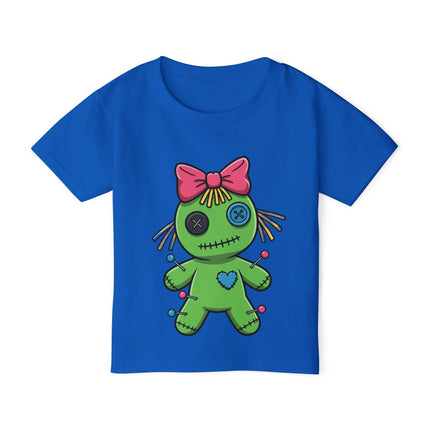 Pinsy Girl Voodoo Doll Toddler T-shirt – Funky & Unique Kawaii Graphic Tee for Toddlers & Little Kids (2T-6T) – Multi-Color Options