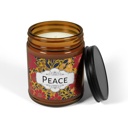Saffron Sky Soy Candle - Amber Jar with Lid 4oz/9oz