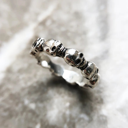 Skull Band Ring