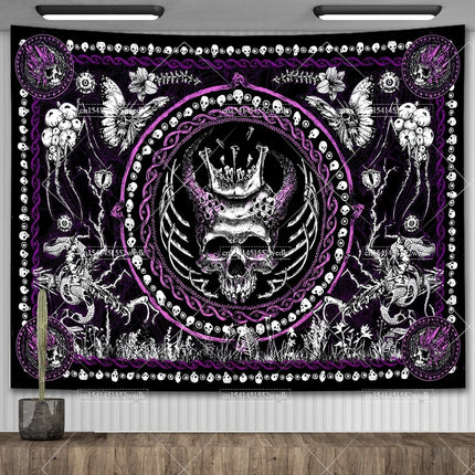 Skull Goat Tapestry Wall Hanging