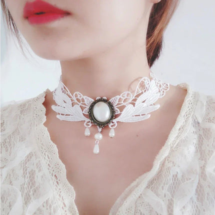 Gothic Lace Choker Necklaces