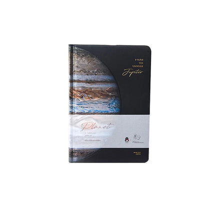 Starry Sky - Notebook Journal - Aesthetic Planet Solar System Journals Featuring Earth, Venus, Jupiter & Moon Designs