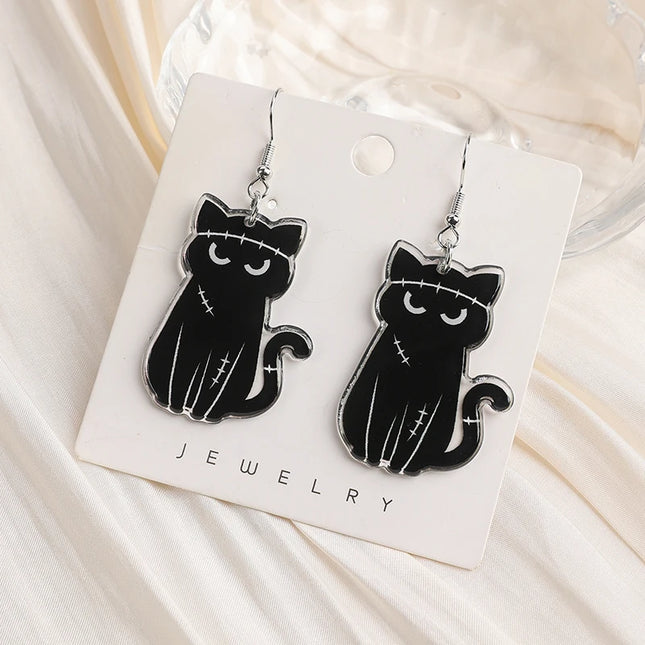 Halloween Kitty Earrings