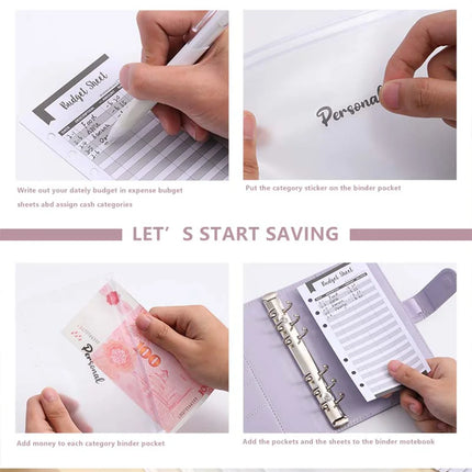Pretty Planners - Notebooks, Journals - Organizer for Goals, Budget & Productivity, Simple Financial Functional Planner, Goal Setting, Productivity & Habit Tracker, Stay Focussed!