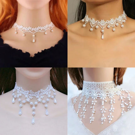 Gothic Lace Choker Necklaces
