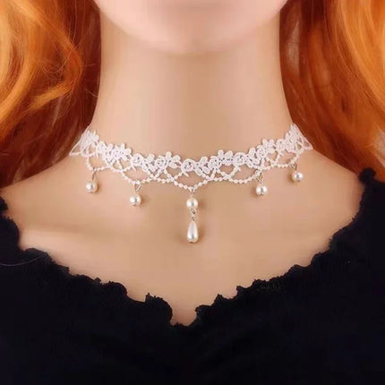 Gothic Lace Choker Necklaces