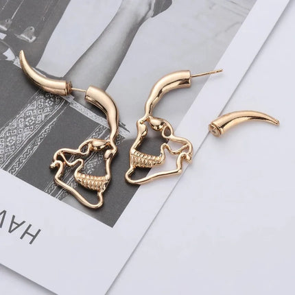 Skull Face Earrings