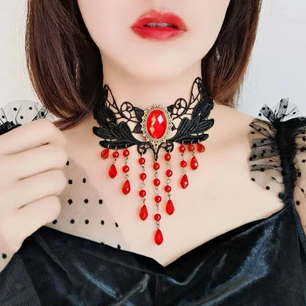 Gothic Lace Choker Necklaces