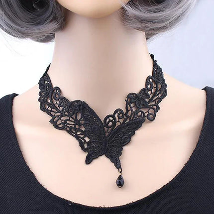 Gothic Lace Choker Necklaces