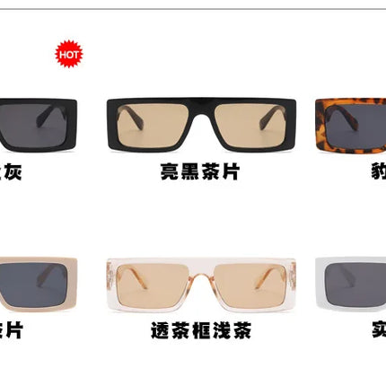 Box Frame Unisex Polarised Sunglasses