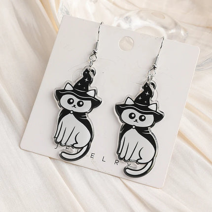 Halloween Kitty Earrings