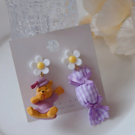 Winnie The Pooh Stud Earrings