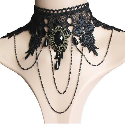 Gothic Lace Choker Necklaces